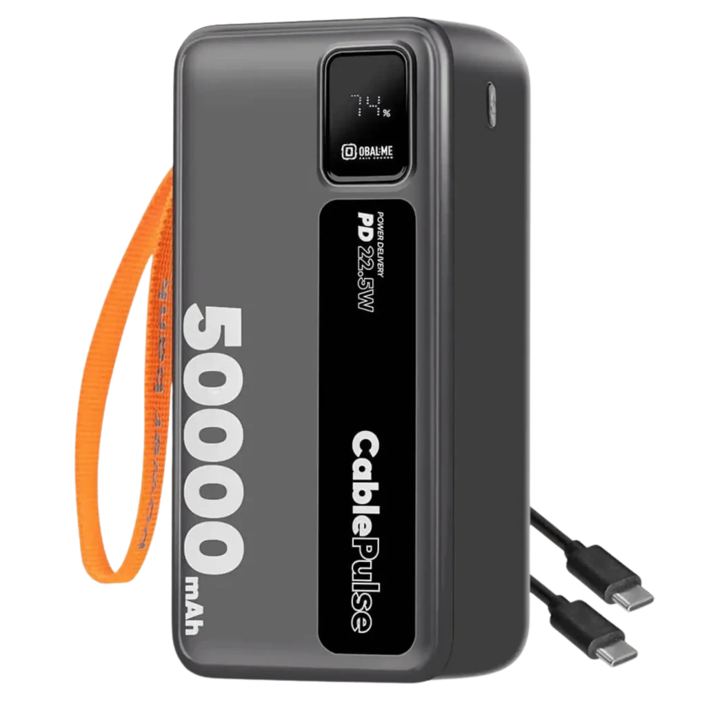 OBAL:ME CablePulse Powerbank 50000mAh 22,5W Negro - Power Bank